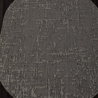 Ковер S136 - BLACK-GRAY - Овал - коллекция KAIR