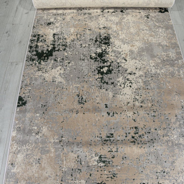 Ковер F163 - GRAY-GREEN - Дорожка - коллекция LIMAN