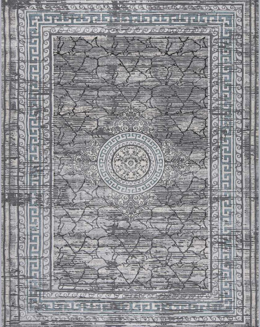 Ковер турецкий 36987A Amatis Reis (Акрил, синий, серый)