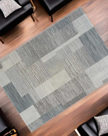 Ковер бельгийский 637783747 Argentum Platinum (PP Heatset Высокоплотный, серый)