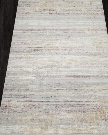 Ковер российский F026 ZUMMA (PP Heatset Высокоплотный, серый, розовый)