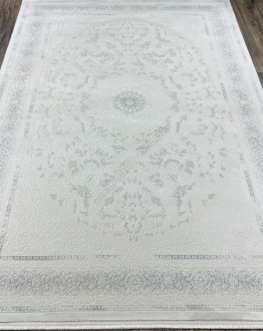 Турецкий ковер Merinos Hali ZENITH 31444B (Полиэстер, серый, кремовый)