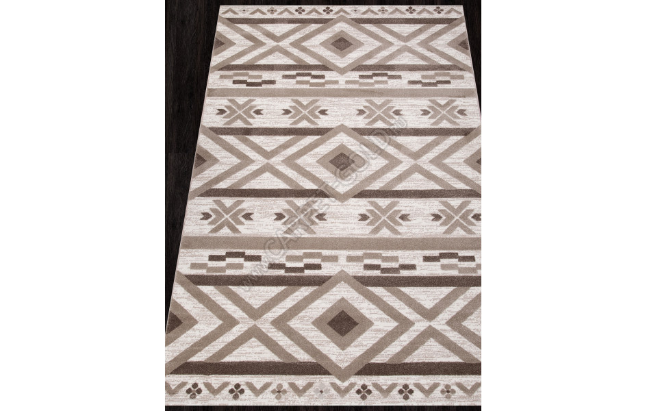 Ковер QP10A - WHITE / WHITE - Прямоугольник - коллекция ECLIPSE