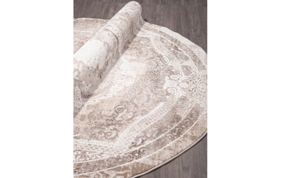 Ковер 03707A - BROWN / BROWN - Круг - коллекция ARMINA