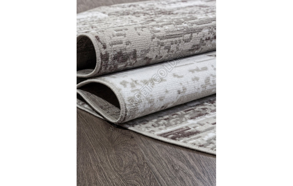 Ковер F394 - GRAY - Овал - коллекция SILVER