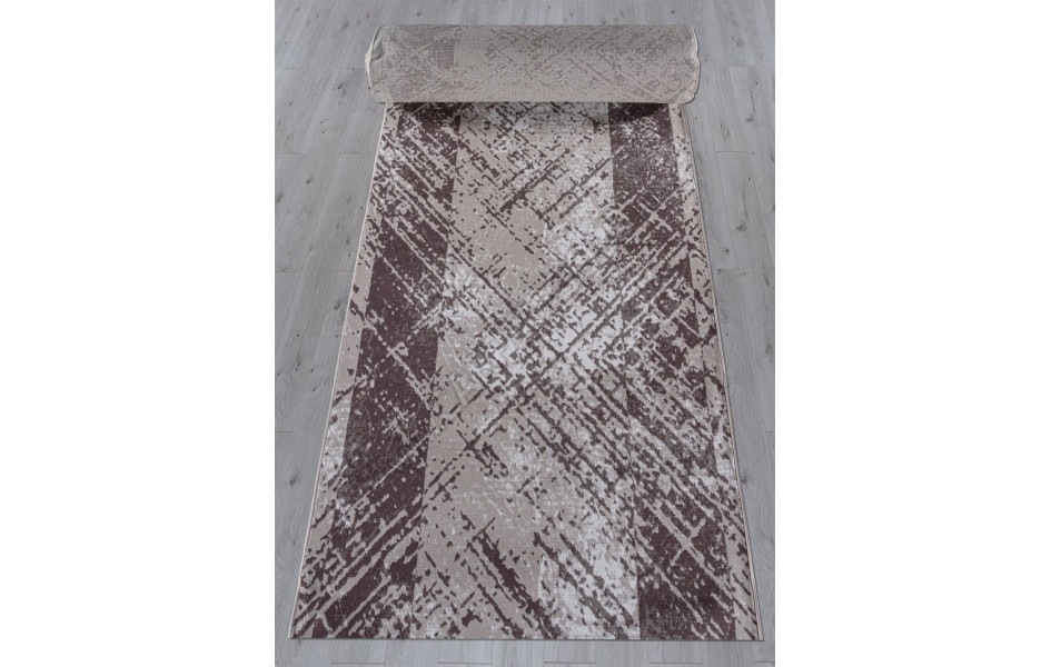 Ковер F391 - GRAY - Дорожка - коллекция SILVER